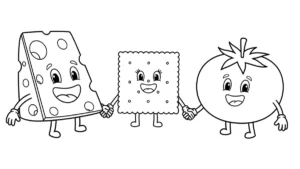 image pour coloriage Fromage enfant