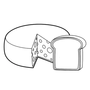 télécharger coloriage Fromage gratuit