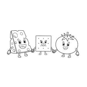 coloriage Fromage pour enfant a imprimer gratuit