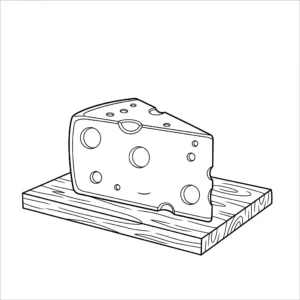 imprimer coloriage Fromage