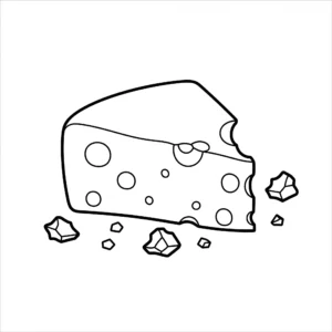 coloriage Fromage a colorier en ligne gratuitement