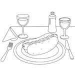 imprimer coloriage Hot Dog gratuit