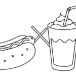 coloriage Hot Dog et dessin a imprimer