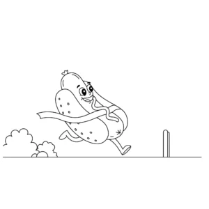 coloriage Hot Dog pour enfants à télécharger