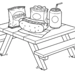 coloriage Hot Dog en ligne