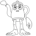 imprimer coloriage Italian Brainrot