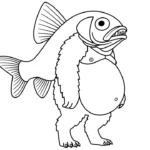 coloriage Italian Brainrot à imprimer pour enfant de 2 ans