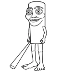 coloriage Italian Brainrot pour enfants