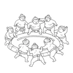 coloriage Japon à imprimer pdf gratuit