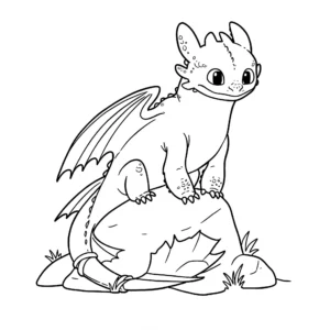 coloriage Krokmou pour enfant de 7 ans