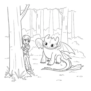 coloriage Krokmou et apprentissage