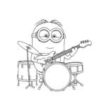 image de coloriage Minions pour enfant