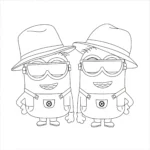 coloriage Minions a colorier en ligne