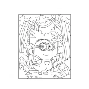 coloriage Minions pour primaire