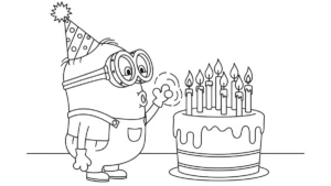 coloriage Minions pour enfant de 4 ans