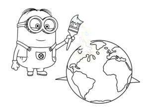coloriage Minions pour enfants a imprimer gratuit