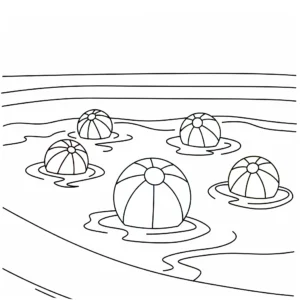 coloriage Piscine gratuit pour enfants