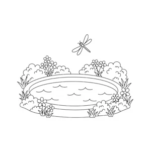 coloriage Piscine pour enfants a imprimer gratuit