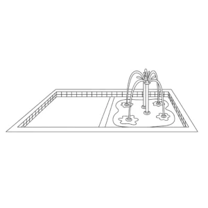 coloriage Piscine pour enfant de à imprimer