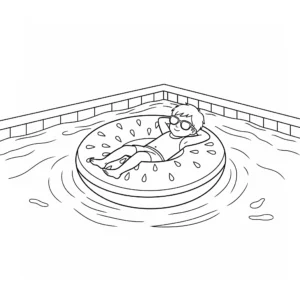 coloriage Piscine pour enfant