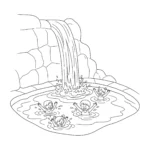 image pour coloriage Piscine enfant