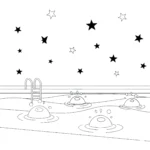 coloriage Piscine pour enfant de 10 ans