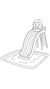 coloriage Piscine a dessiner et imprimer