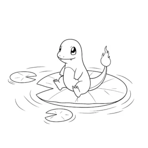 coloriage Salameche pour enfant de 10 ans
