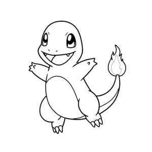coloriage Salameche pour enfant gratuit