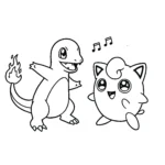 coloriage Salameche pour enfants à imprimer