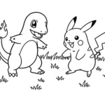 coloriage Salameche pour enfant gratuit