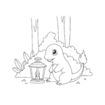 coloriage Salameche pour enfant de 4 ans