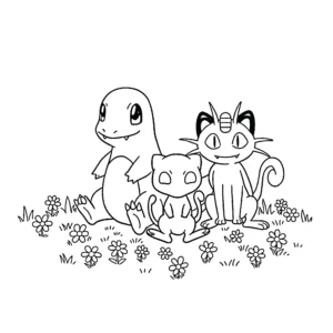 coloriage Salameche pour enfant de 3 ans