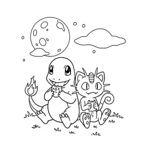 coloriage Salameche pour enfant de 10 ans
