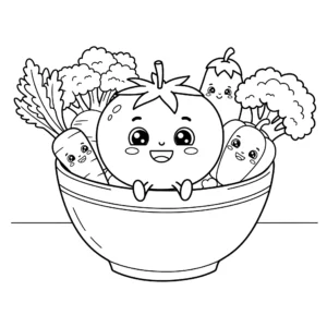 coloriage Tomate pour enfants à télécharger