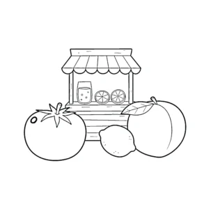 coloriage Tomate à imprimer pdf gratuit