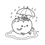 coloriage Tomate à imprimer pdf