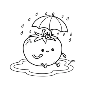 coloriage Tomate à imprimer pdf