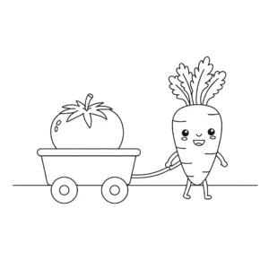coloriage Tomate pour enfants à télécharger