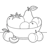 coloriage Tomate pour enfants