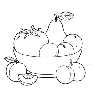 coloriage Tomate pour enfants