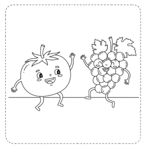 imprimer coloriage Tomate
