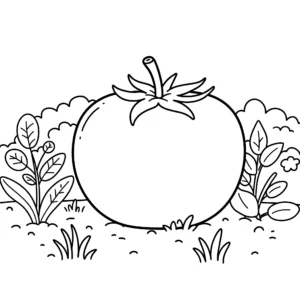 coloriage Tomate a telecharger