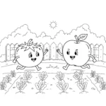 a imprimer coloriage Tomate gratuit