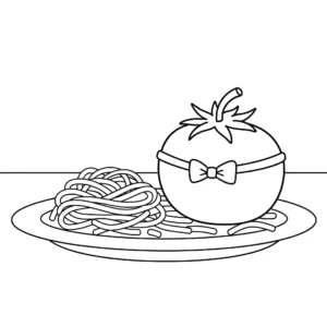 coloriage Tomate gratuit a imprimer