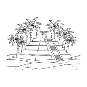 coloriage Antiquité à imprimer pour enfant de 4 ans