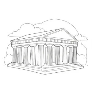 coloriage Antiquité et decoupage a imprimer gratuit