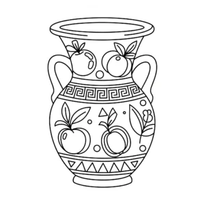 image de coloriage Antiquité pour enfant