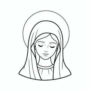 coloriage Assomption à imprimer gratuit