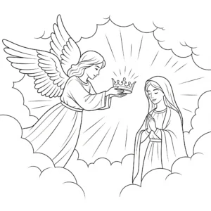 coloriage Assomption pour enfant de 2 ans